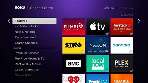 roku tv channels